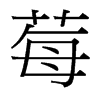 莓的臺灣細明體
